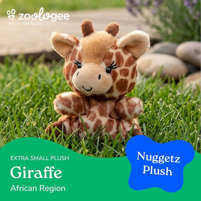 Giraffe Stuffed Animal Plushie, Nuggetz by Zoologee, view 3