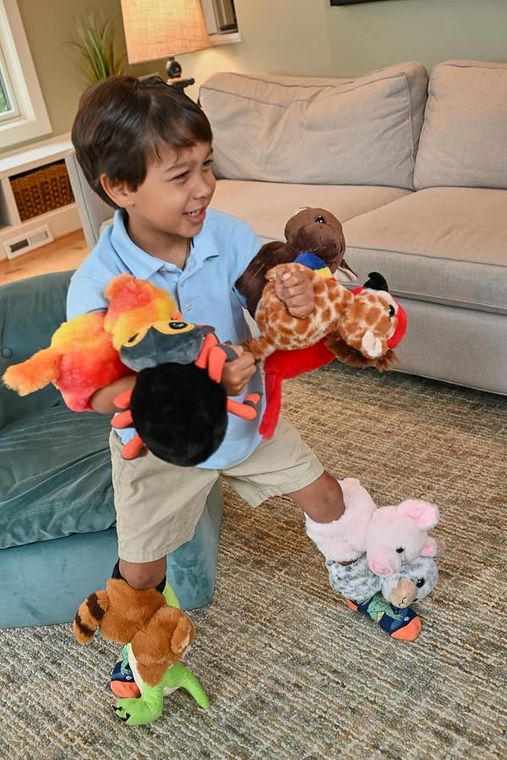 Giraffe Slap Bracelet Stuffed Animal by Zoologee, view 3