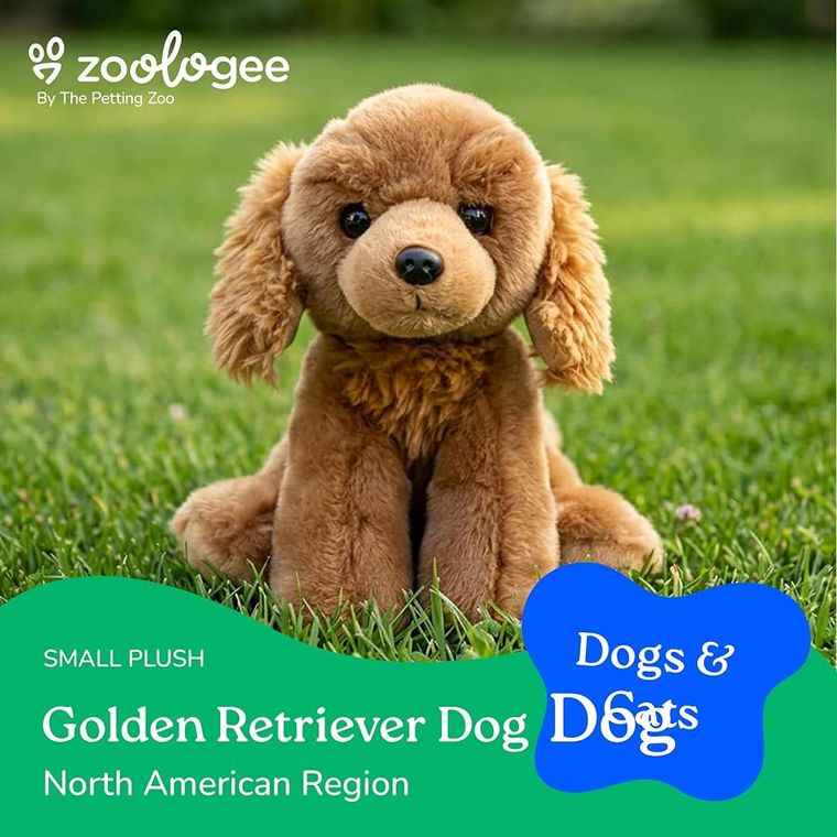 Golden Retriever Dog Stuffed Animal Plush by Zoologee, view 2