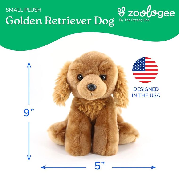 Golden Retriever Dog Stuffed Animal Plush by Zoologee, view 3