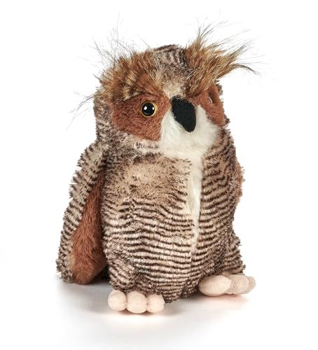 Great Horned Owl Stuffed Animal Plushie, Wild Onez by Zoologee