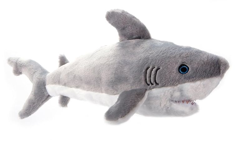 Great White Shark Stuffed Animal Plushie by Zoologee, view 2