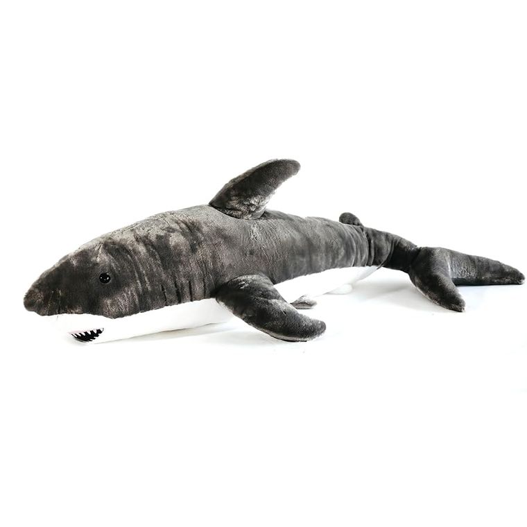 Great White Shark Stuffed Animal, Wild Onez by Zoologee, view 3