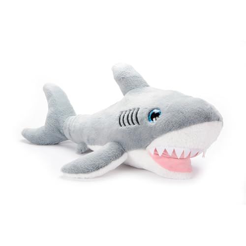 Great White Shark Stuffed Animal Plushie, Puffimalz by Zoologee