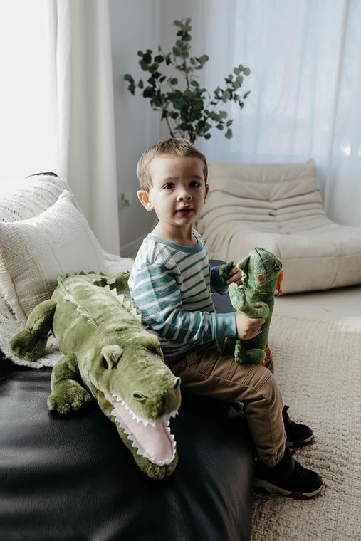 Green Alligator Stuffed Animal Plushie, Wild Onez by Zoologee, view 3