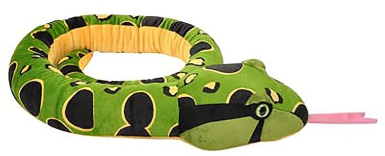 Green Anaconda Snake Stuffed Animal by Zoologee, view 2