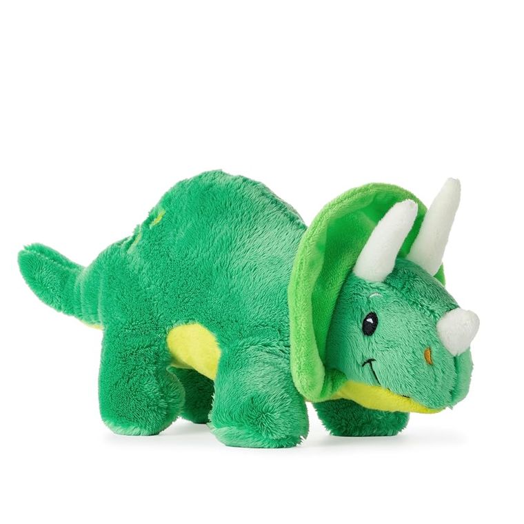 Green Baby Triceratops Stuffed Animal by Zoologee, view 2