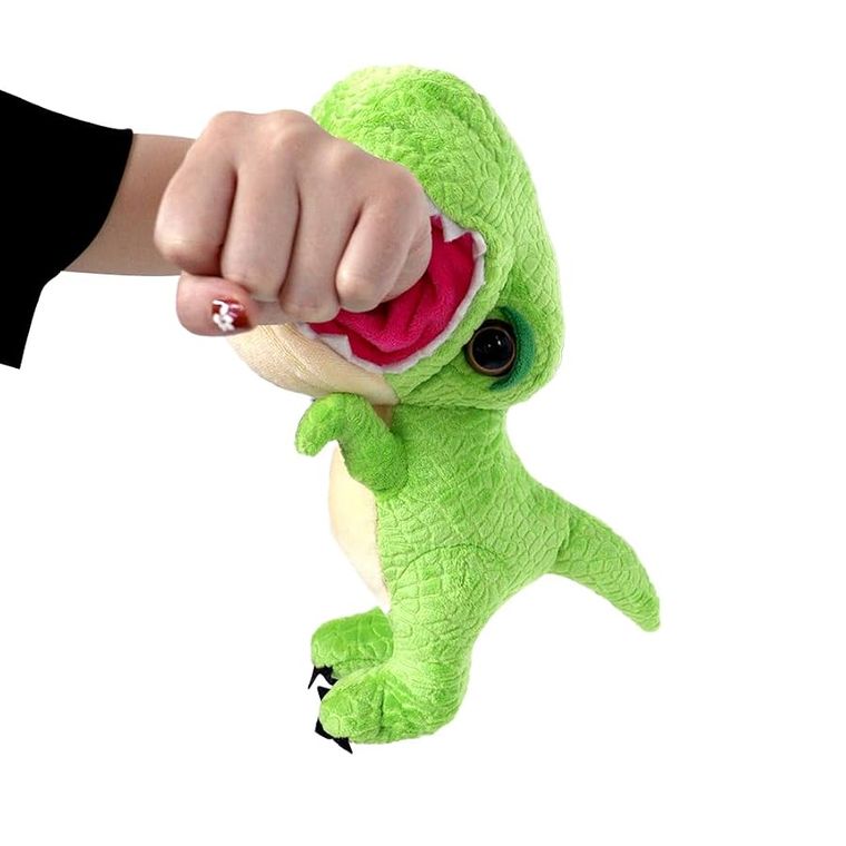 Green T-Rex Slap Bracelet Stuffed Animal by Zoologee, view 2