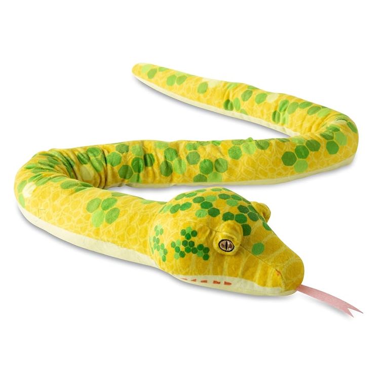 Green Tree Python Snake Stuffed Animal by Zoologee, view 3