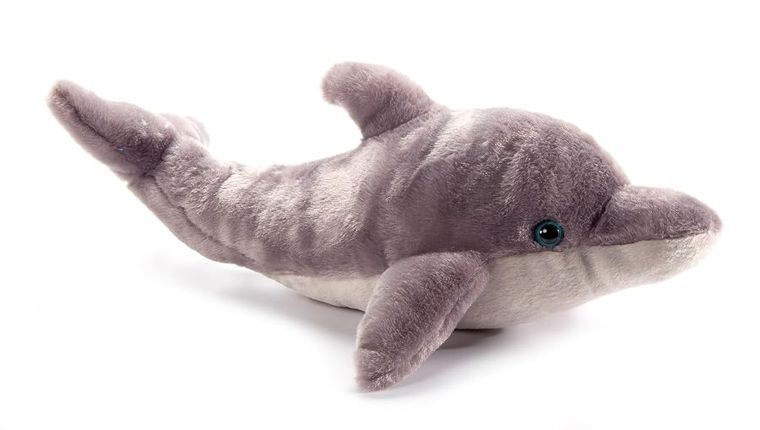 Grey Dolphin Stuffed Animal, Wild Onez by Zoologee, view 2