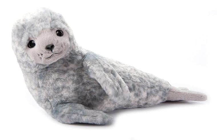 Grey Harbor Seal Stuffed Animal Plushie by Zoologee, view 2