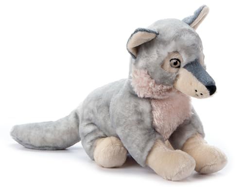 Grey Wolf Stuffed Animal Plushie by Zoologee