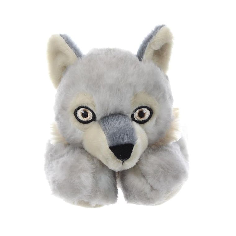Grey Wolf Stuffed Animal Plushie by Zoologee, view 3