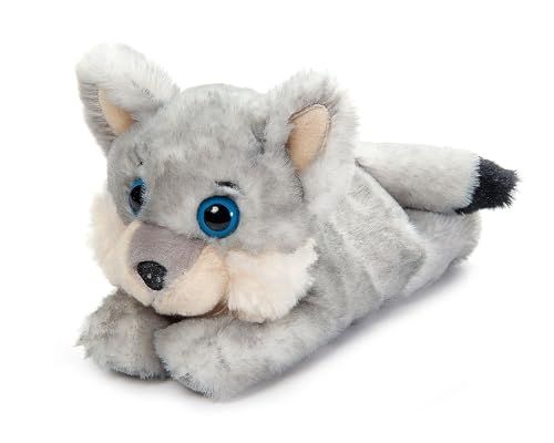 Grey Wolf Slap Bracelet Stuffed Animal by Zoologee