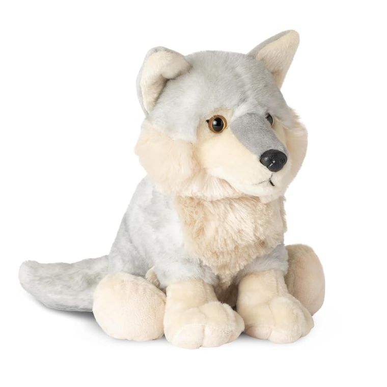 Grey Wolf Stuffed Animal, Wild Onez by Zoologee, view 2