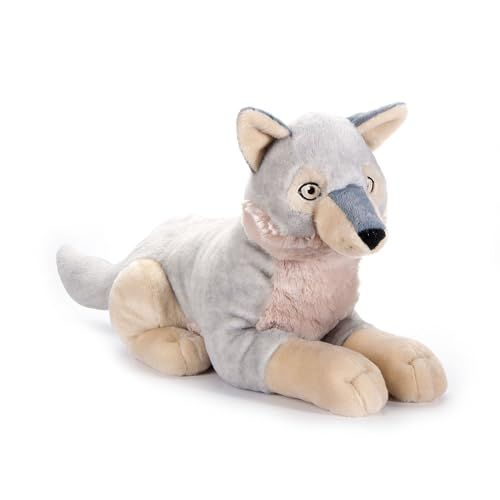 Grey Wolf Stuffed Animal Plushie by Zoologee