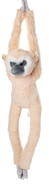 Hanging White-Handed Gibbon Monkey Stuffed Animal by Zoologee, view 2