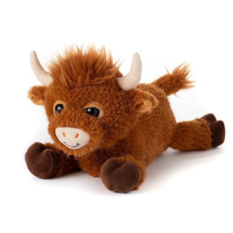 Highland Cow Stuffed Animal, Fuzzlez by Zoologee, view 2