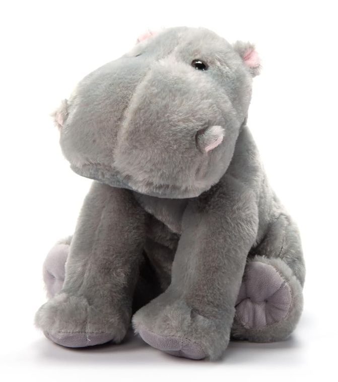 Hippo Stuffed Animal Plushie, Wild Onez by Zoologee, view 2