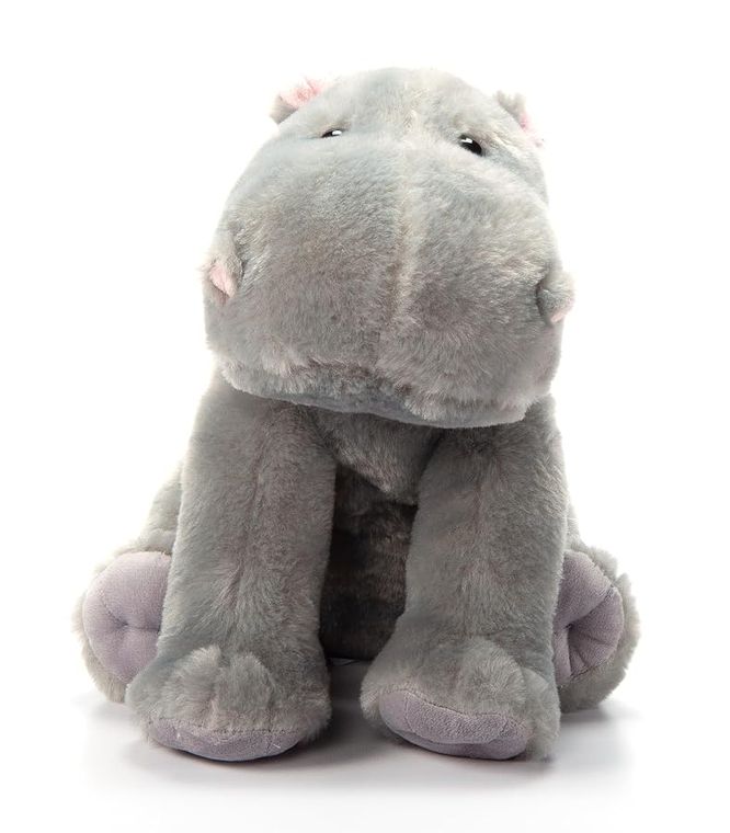 Hippo Stuffed Animal Plushie, Wild Onez by Zoologee, view 3