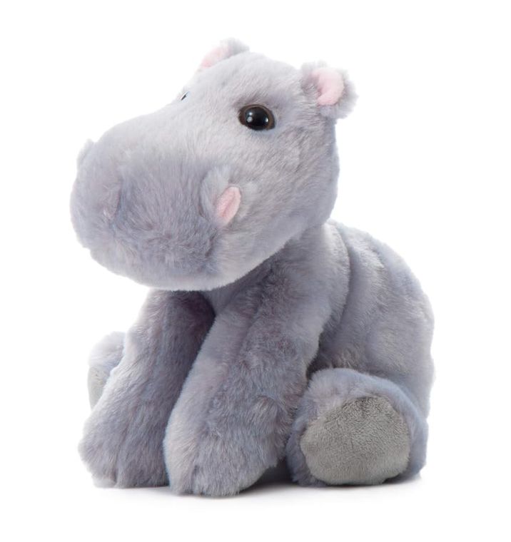 Hippo Stuffed Animal Plushie, Wild Onez by Zoologee, view 2