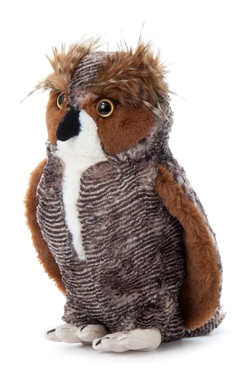 Horned Owl Stuffed Animal, Wild Onez by Zoologee, view 2