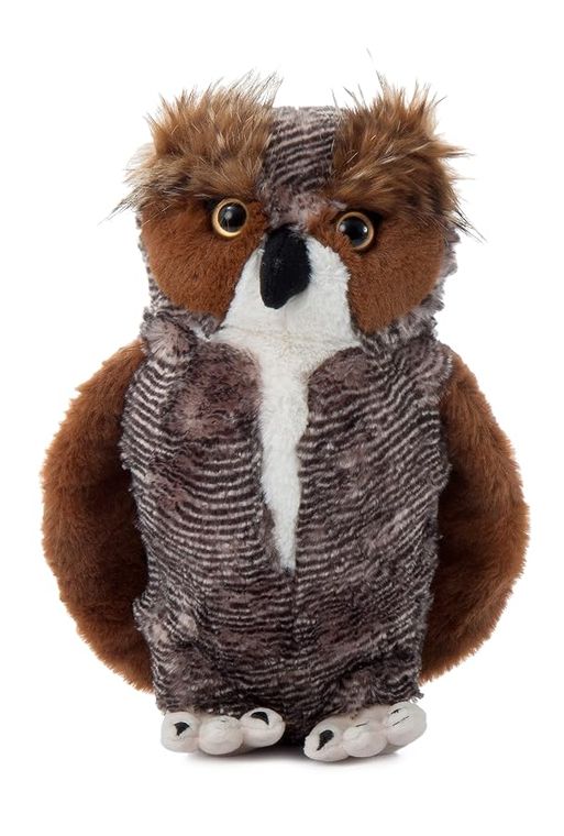 Horned Owl Stuffed Animal, Wild Onez by Zoologee, view 3
