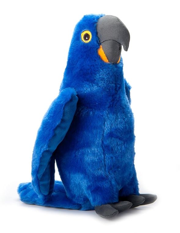 Hyacinth Macaw Stuffed Animal Plushie by Zoologee, view 2