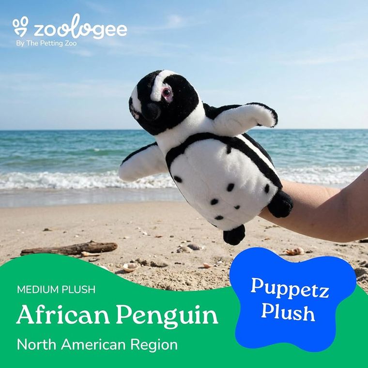 Interactive Puppets African Black-Footed Penguin Hand Puppe by Zoologee, view 3