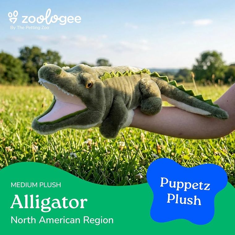 Interactive Puppets Alligator Hand Puppet by Zoologee, view 3