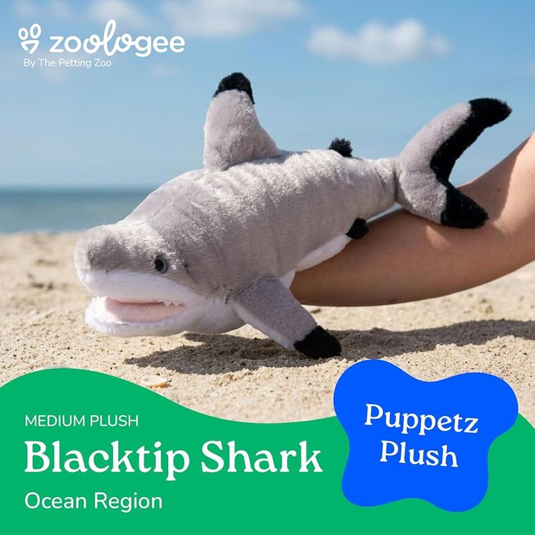 Interactive Puppets Blacktip Shark Hand Puppet by Zoologee, view 3