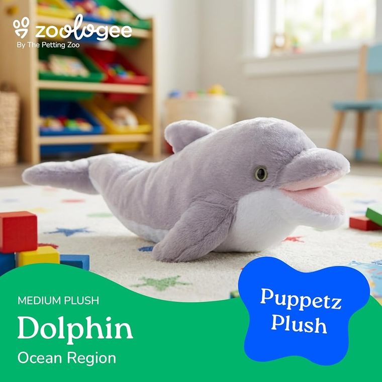 Interactive Puppets Dolphin Hand Puppet by Zoologee, view 3
