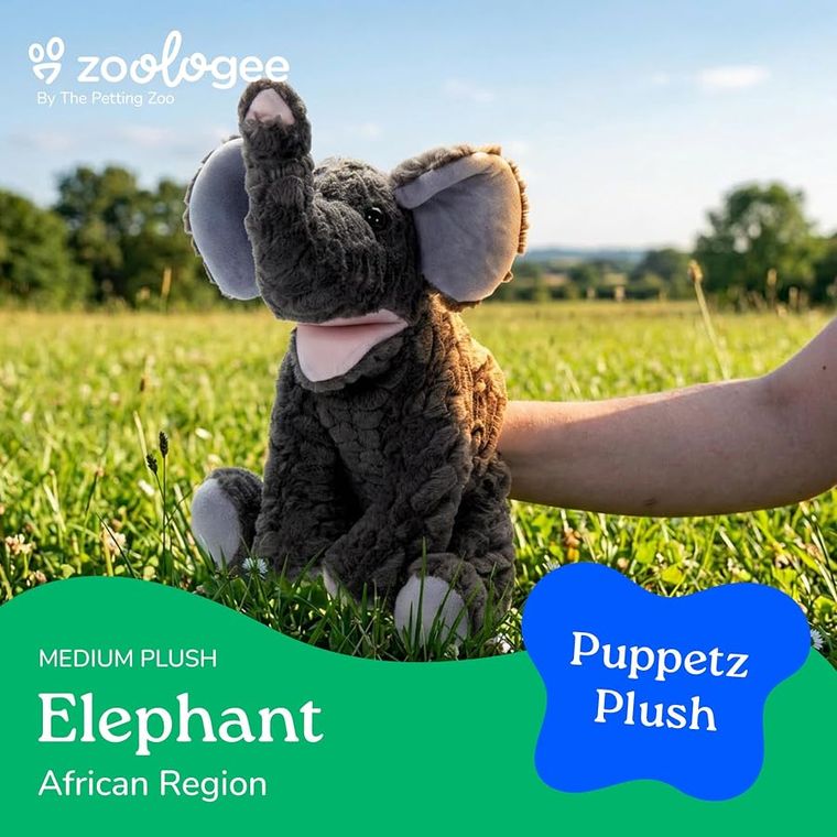 Interactive Puppets Elephant Hand Puppet by Zoologee, view 3