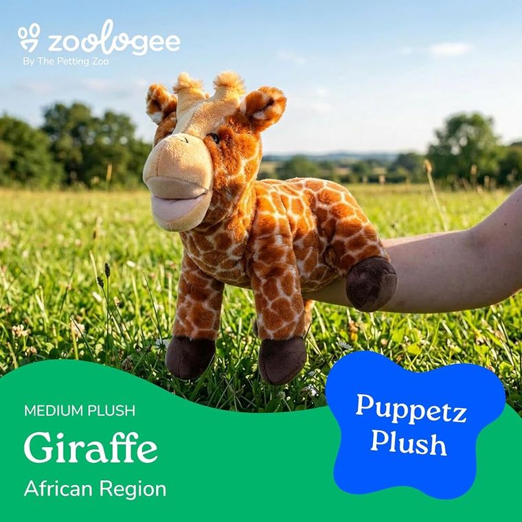 Interactive Puppets Giraffe Hand Puppet by Zoologee, view 3