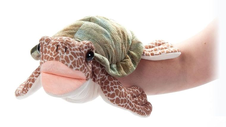 Interactive Puppets Sea Turtle Hand Puppet by Zoologee, view 2