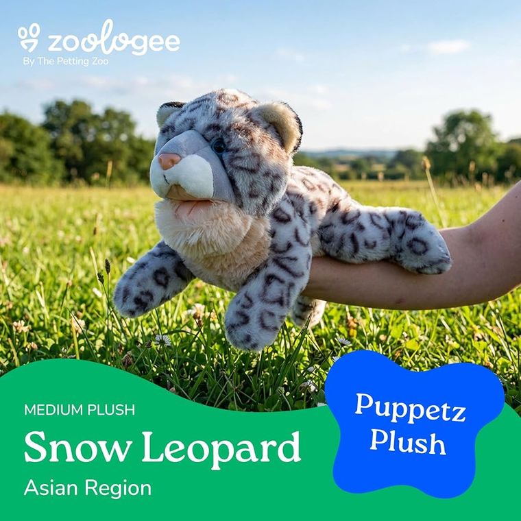 Interactive Puppets Snow Leopard Hand Puppet by Zoologee, view 3