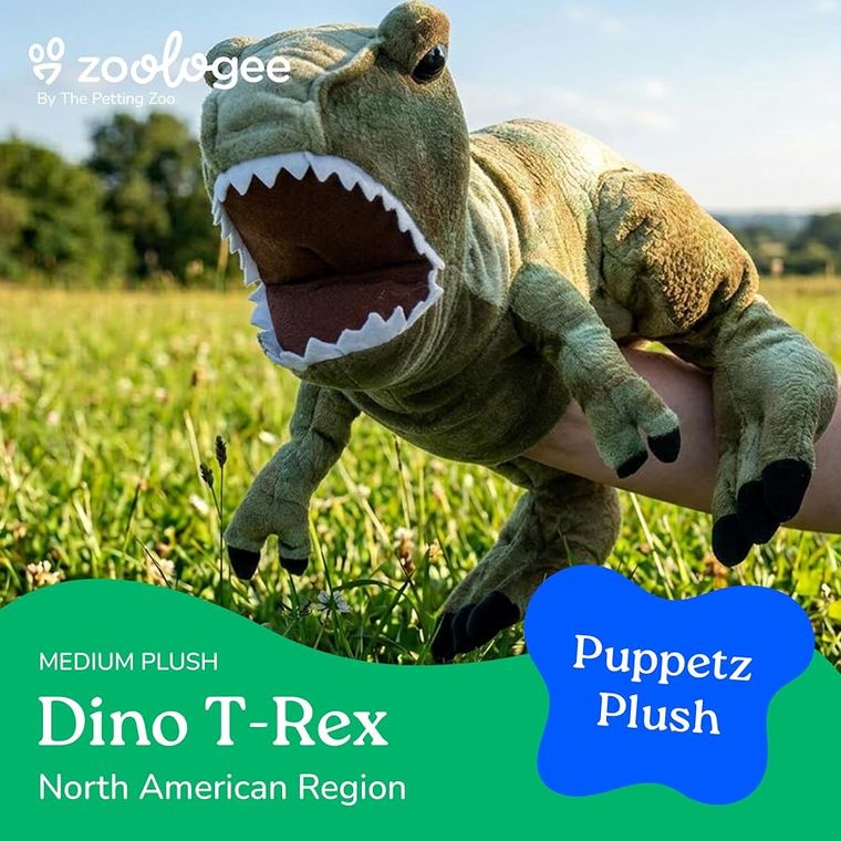 Interactive Puppets T-Rex Hand Puppet by Zoologee, view 3