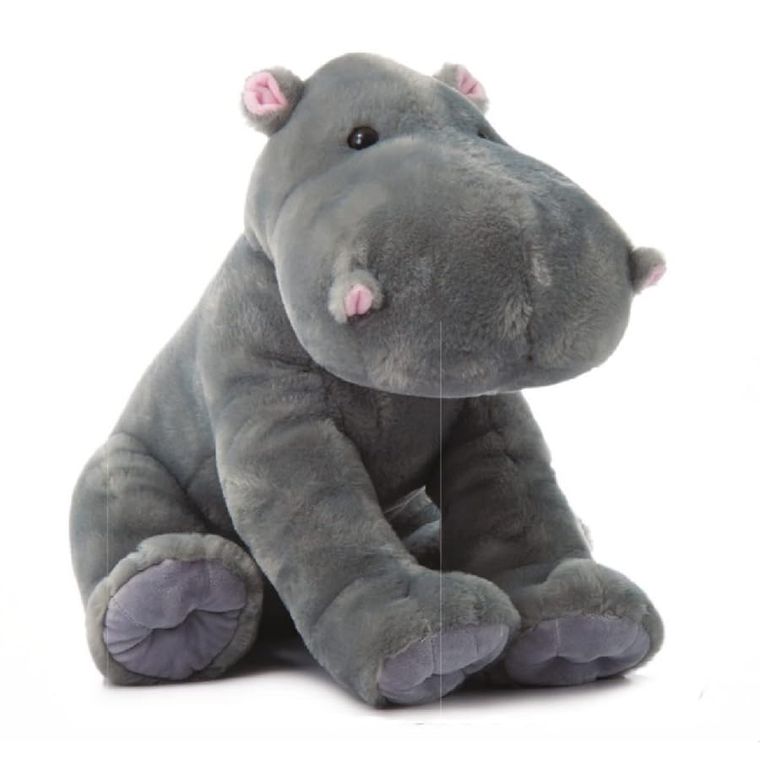 Jumbo Hippo Stuffed Animal, Wild Onez by Zoologee, view 2