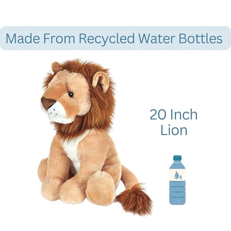 Jumbo Lion Stuffed Animal, Wild Onez by Zoologee, view 3