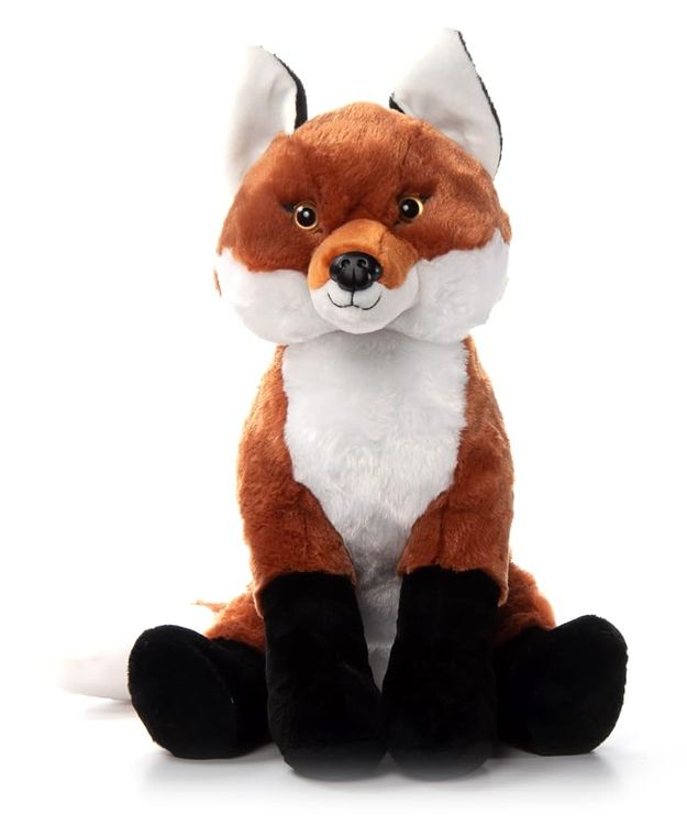 Jumbo Red Fox Stuffed Animal, Wild Onez by Zoologee, view 2