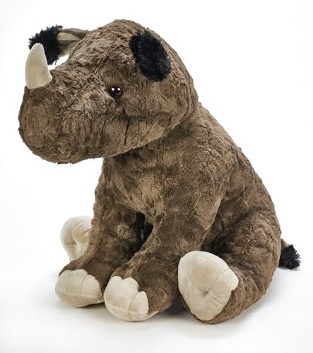 Jumbo Textured Rhino Stuffed Animal Plush, Wild Onez by Zoologee