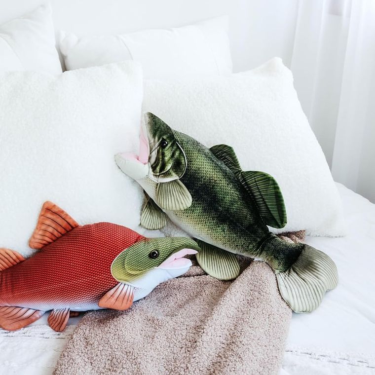 Large Mouth Bass Stuffed Animal Plushie, Wild Onez by Zoologee, view 3
