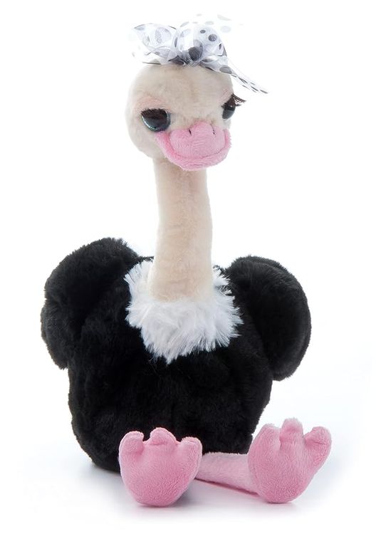 Lash'z Ostrich Stuffed Animal Plushie by Zoologee, view 2