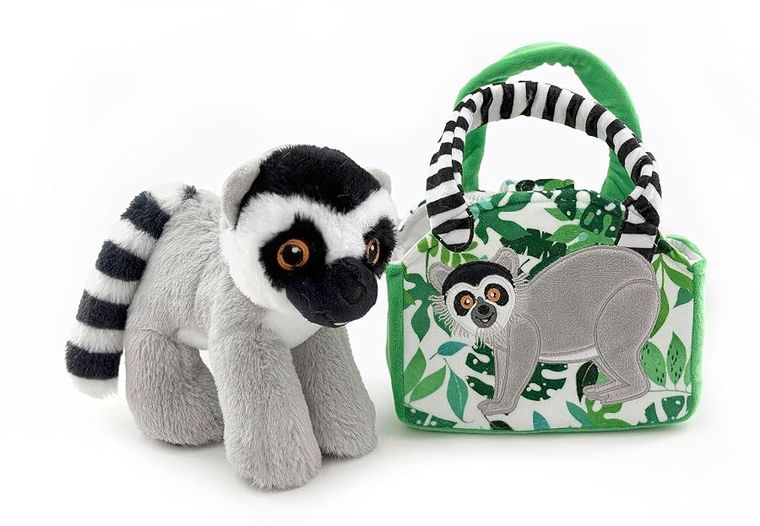 Lemur Purse Plush Set Stuffed Animal by Zoologee, view 2