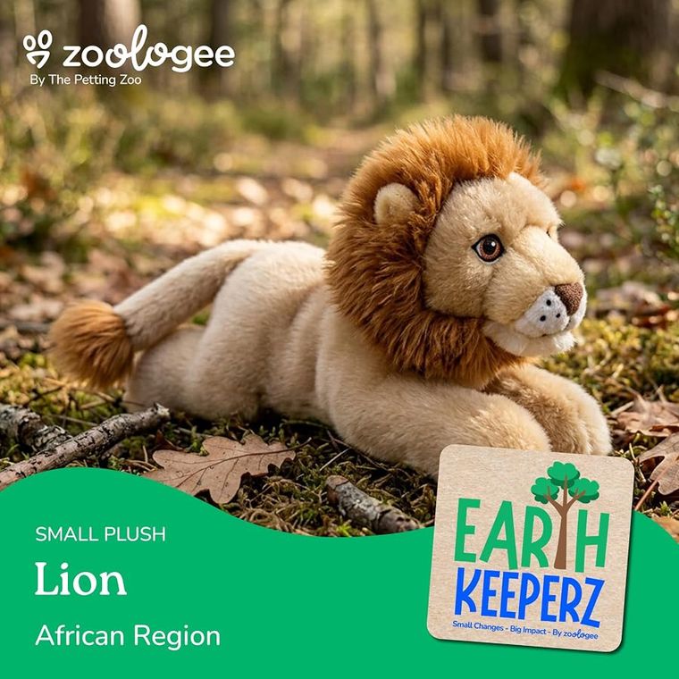 Lion Stuffed Animal Plushie by Zoologee, view 2