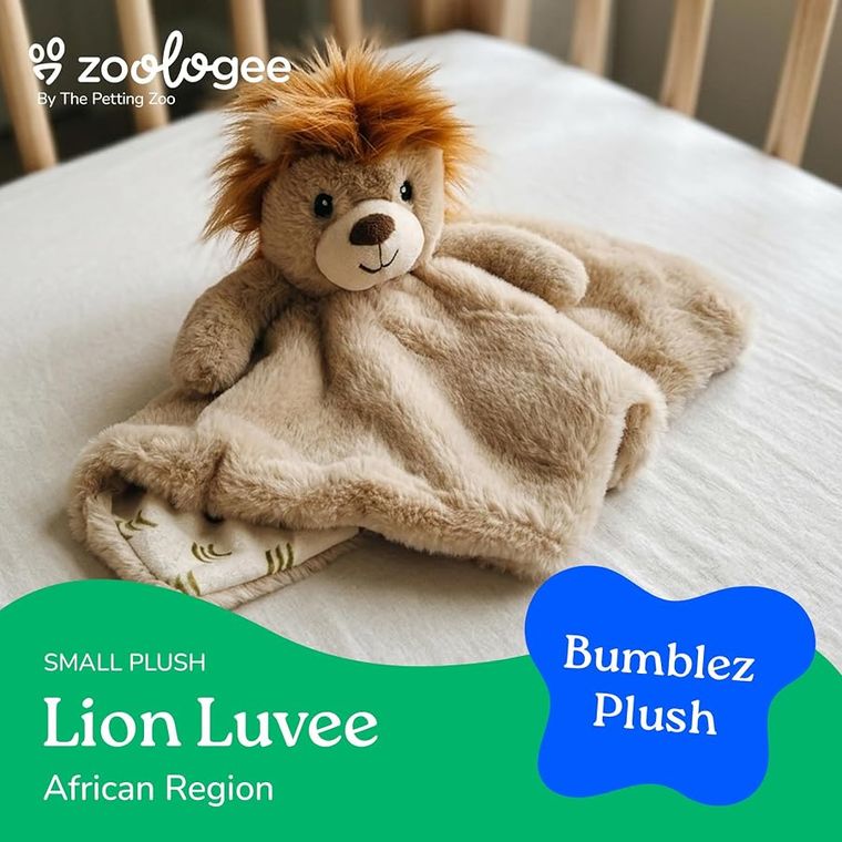 Lion Blanket Stuffed Animal Plushie by Zoologee, view 3