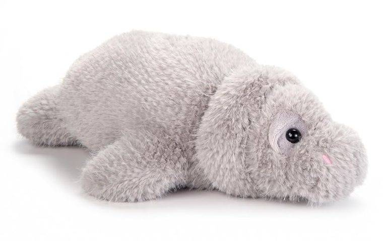 Manatee Stuffed Animal Plushie, Fuzzlez by Zoologee, view 2