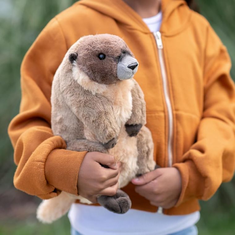 Marmot Stuffed Animal Plushie, Wild Onez by Zoologee, view 3