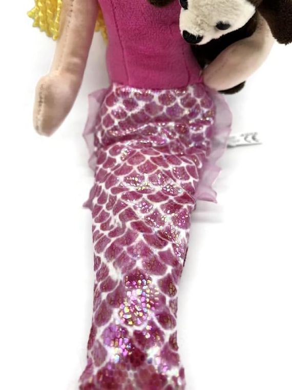 Mermaid Doll with Sea Otter Stuffed Animal- Great Gifts for Girls, Mermaid Plush Doll with Sea Otter Plush Toy, (Blonde) by Zoologee, view 2