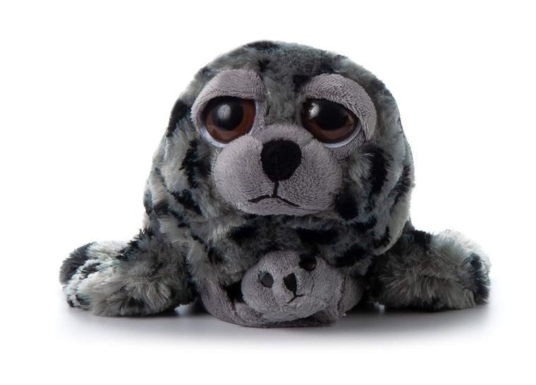 Mom Baby Harbor Seal Stuffed Animal by Zoologee, view 2
